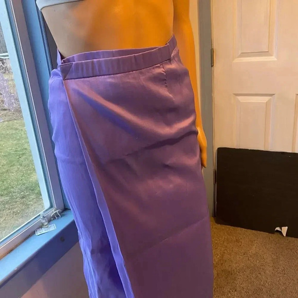 VTG Y2K Handmade Purple Silk Skirt Asian Women Traditional Size XS-S - Picture 4 of 6